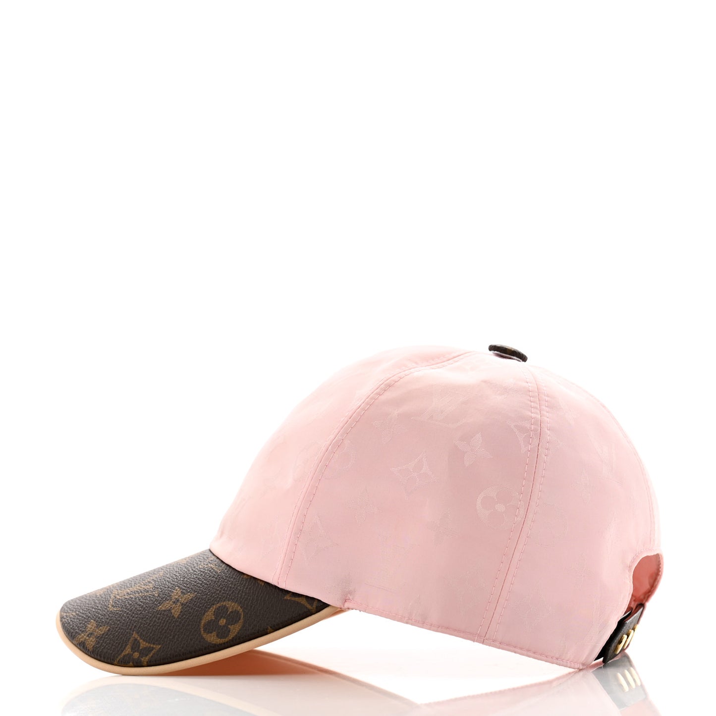 Polyester Silk Monogram LV Get Ready Cap M Pink