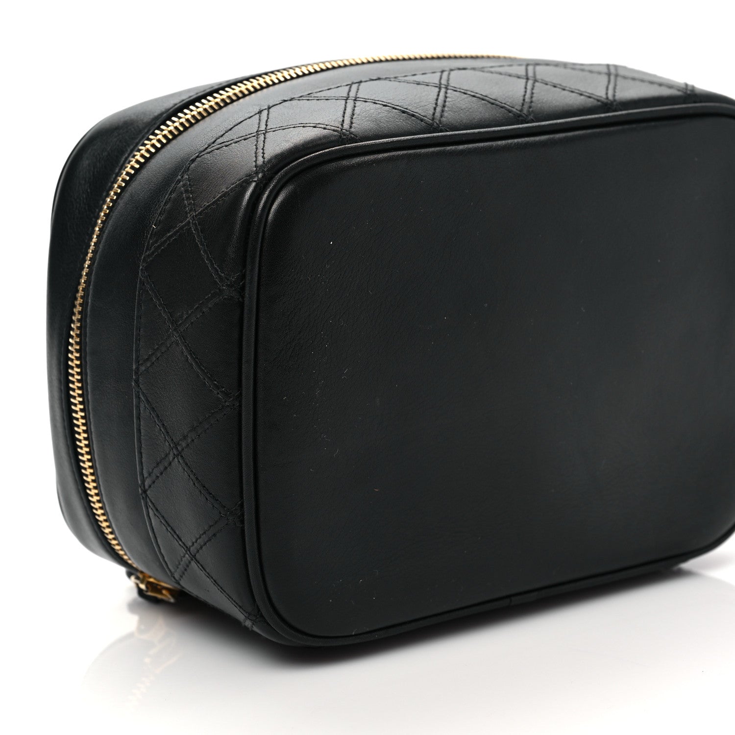 Chanel Lambskin Vanity Cosmetic Case Black 9 of 13