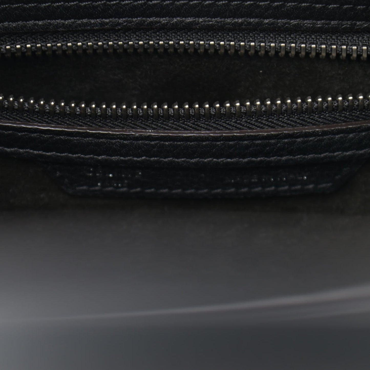 Drummed Calfskin Micro Luggage Black