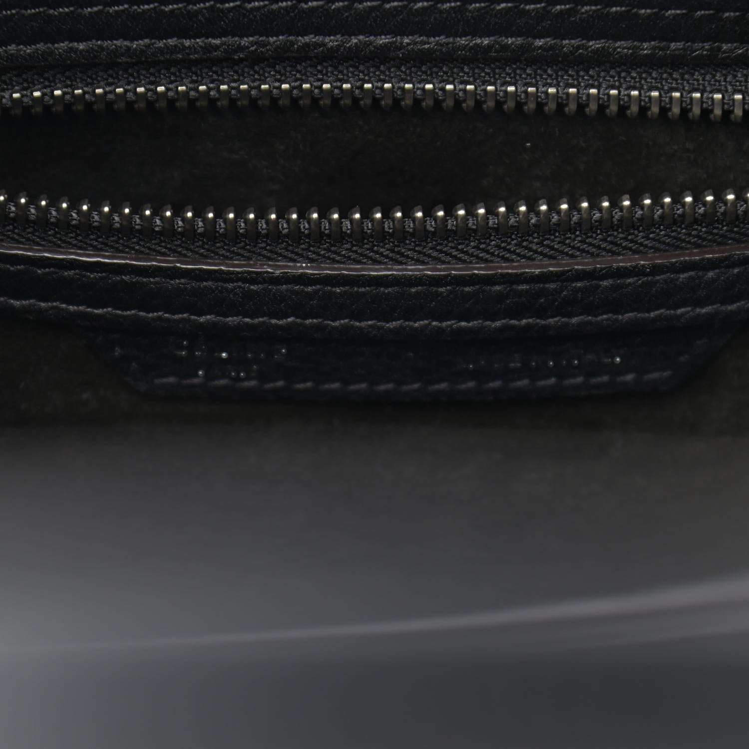Celine Drummed Calfskin Micro Luggage Black 6 of 14