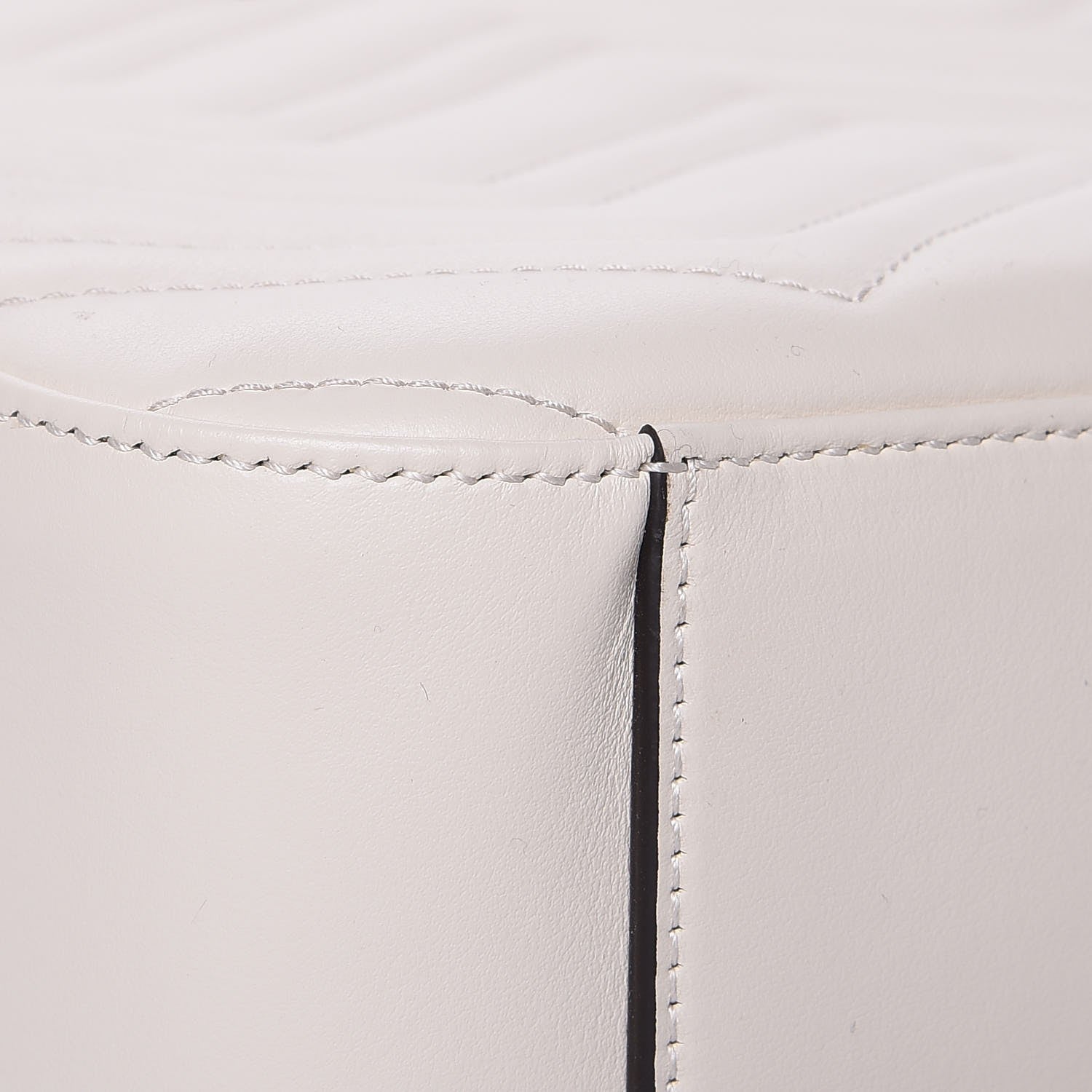 Gucci Calfskin Matelasse GG Marmont Dome Backpack White 8 of 12