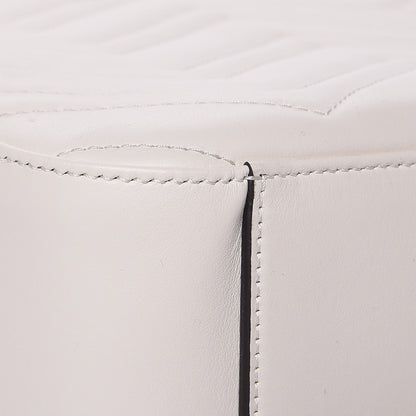Gucci Calfskin Matelasse GG Marmont Dome Backpack White 8 of 12