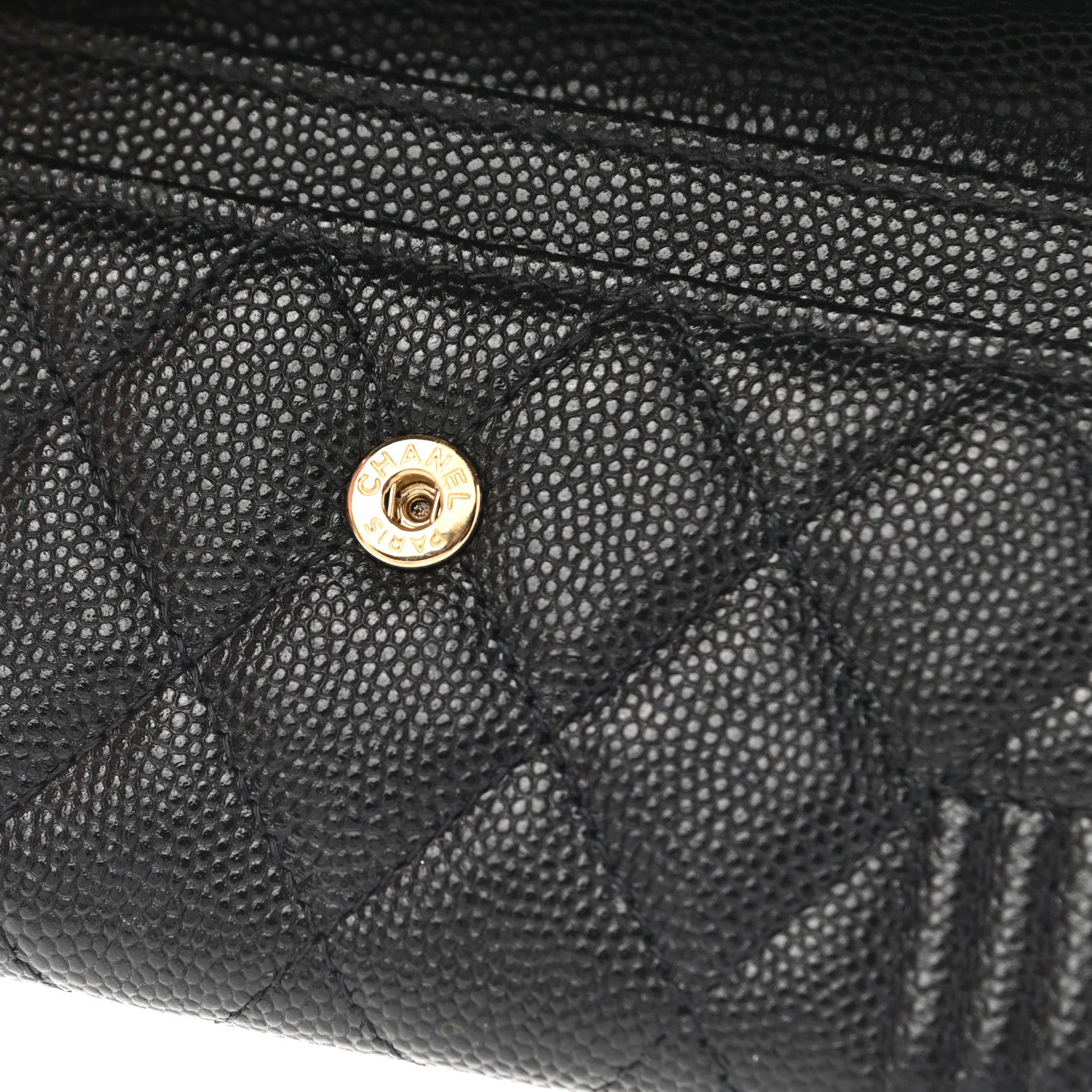 Chanel Caviar Quilted Boy Flap Card Holder Black 9 of 10
