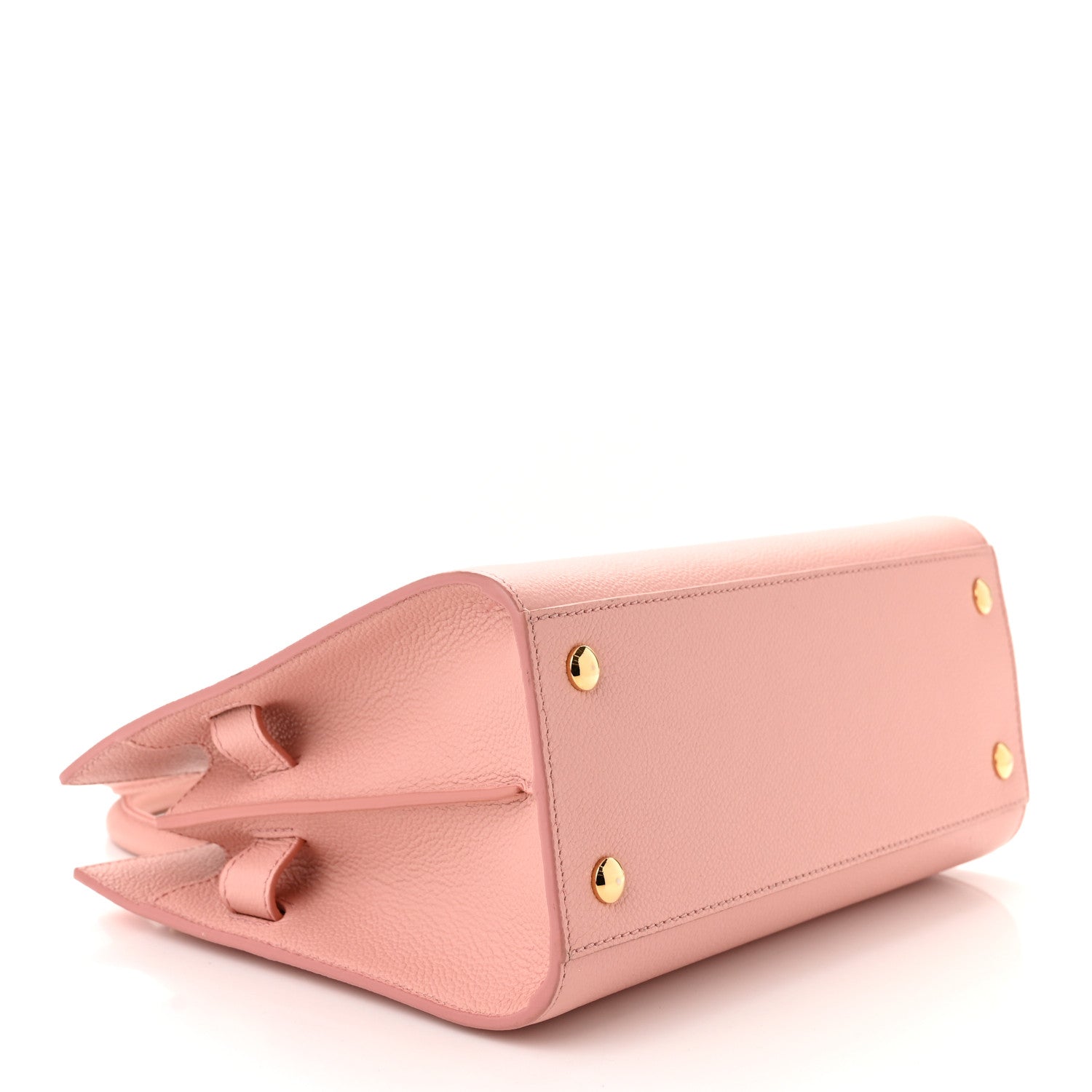 Burberry Grainy Calfskin Mini Two Handle Title Bag Blush Pink 4 of 10