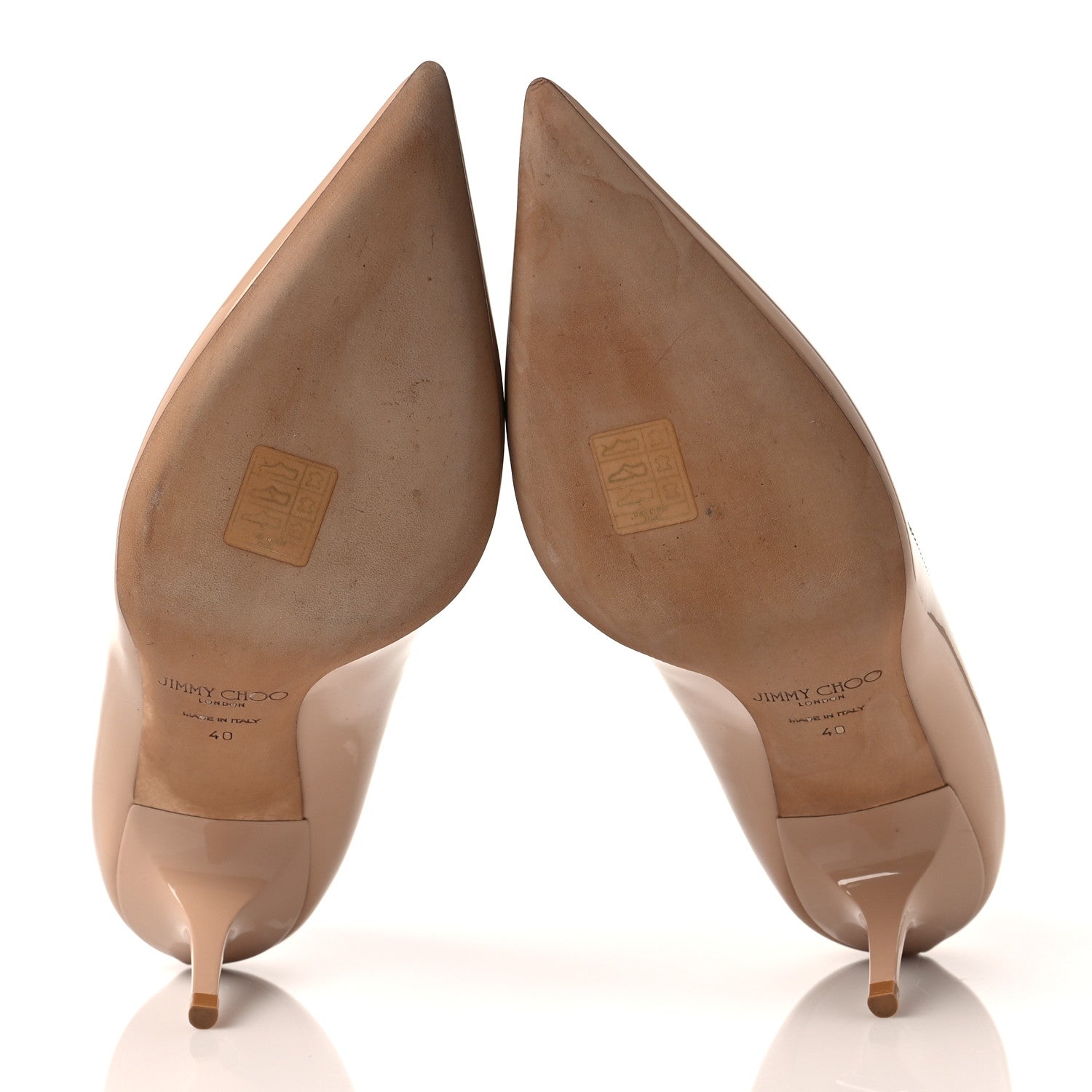 Jimmy Choo Patent Romy 60 Pumps 40 Nude 5 of 8