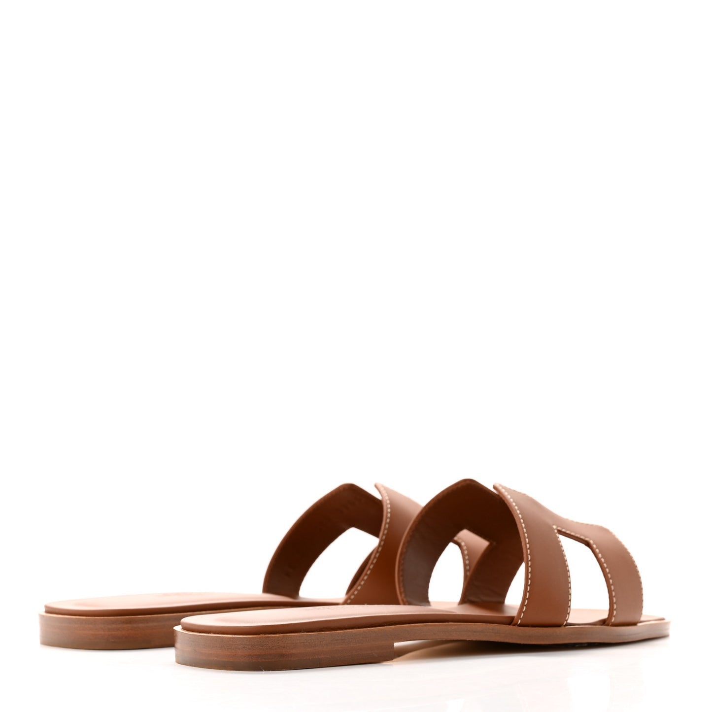 Box Calfskin Oran Sandals 38 Gold