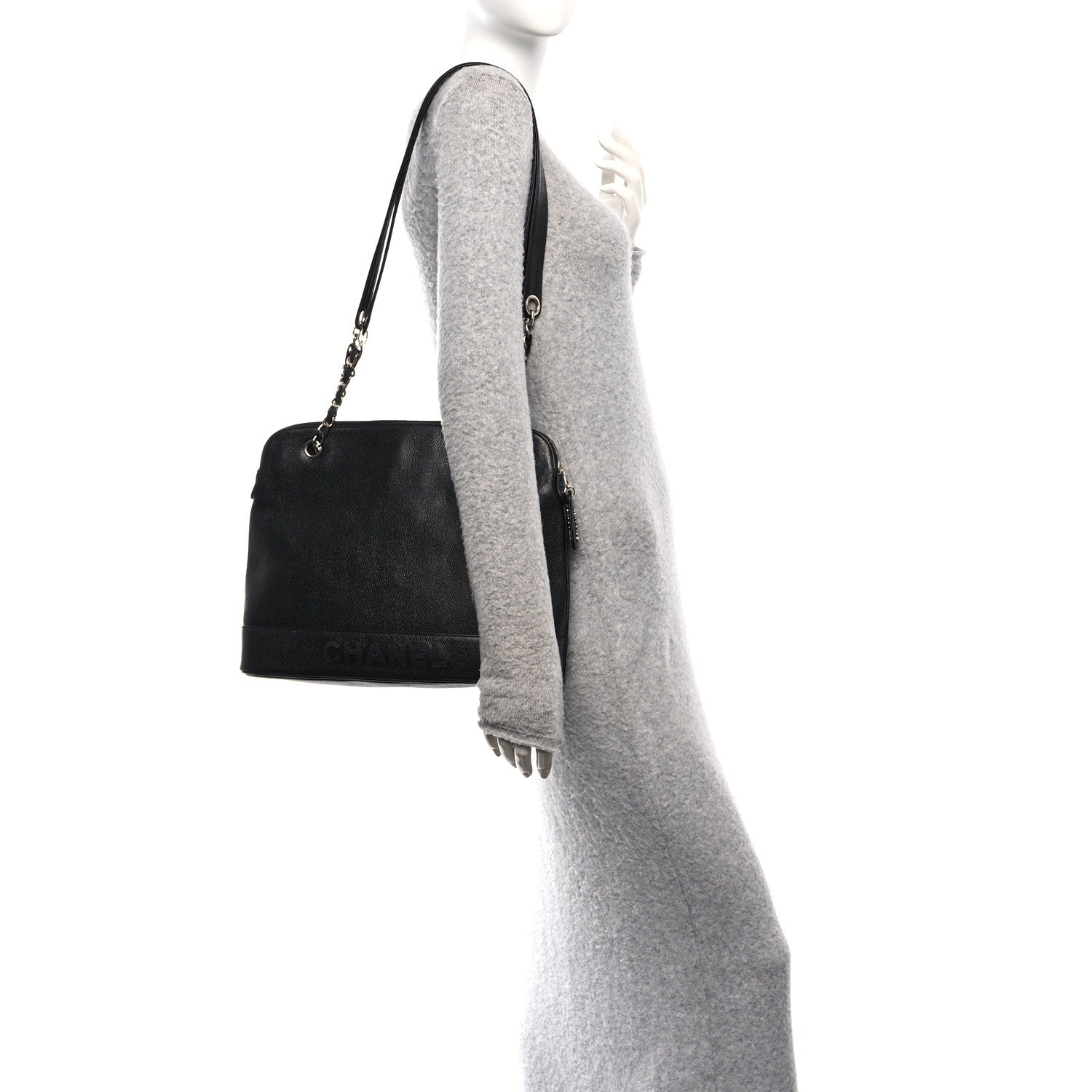 Chanel Caviar Shoulder Bag Black 2 of 11
