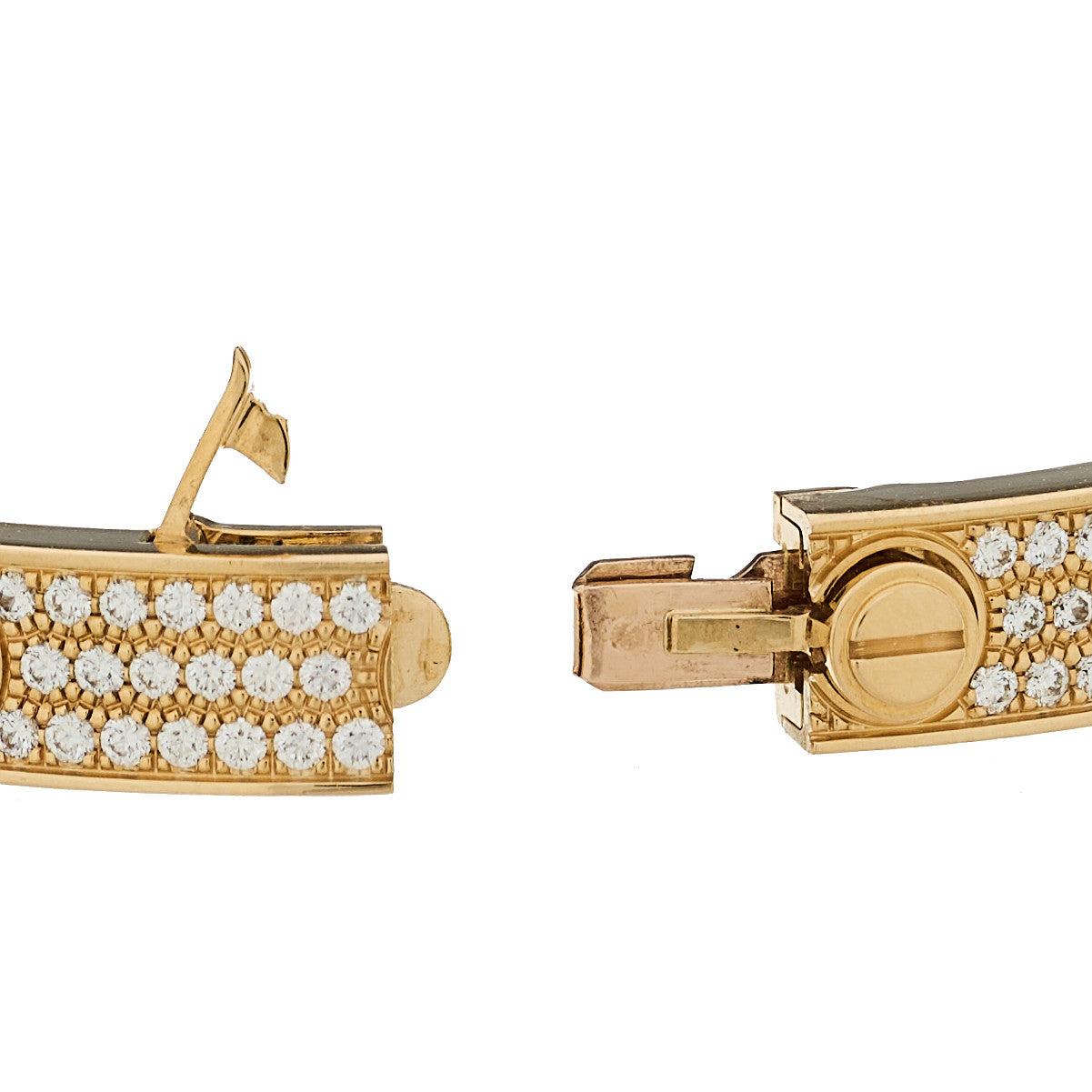 Cartier 18K Yellow Gold Diamond LOVE Paved Bracelet 18 7 of 9
