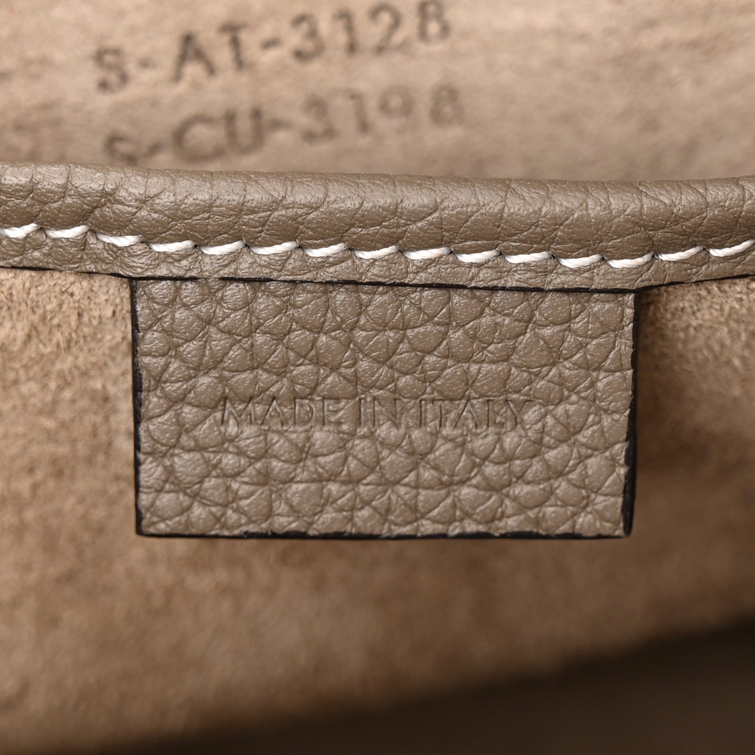 Celine Drummed Calfskin Nano Luggage Souris 7 of 11