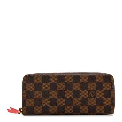 Louis Vuitton Damier Ebene Clemence Wallet Cherry 1 of 7