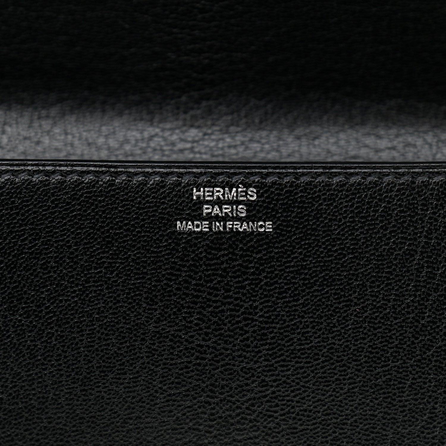 Hermes Chevre Mysore Cinhetic To Go Wallet Black 6 of 11