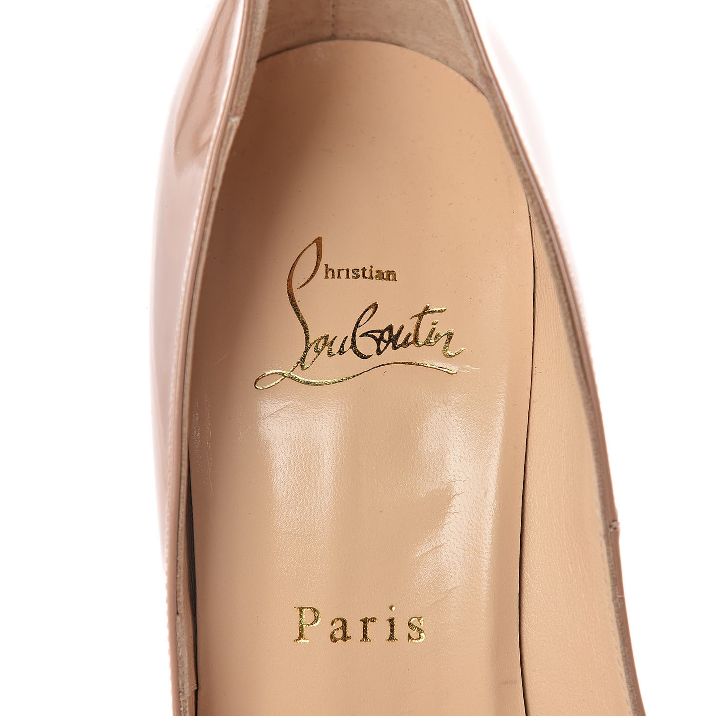 Patent Lady Peep 150 Pumps 39.5 Nude