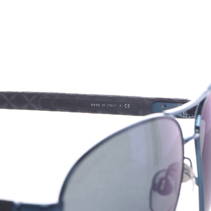 Chanel Pilot Summer Aviator Sunglasses 4204-Q Blue 5 of 8