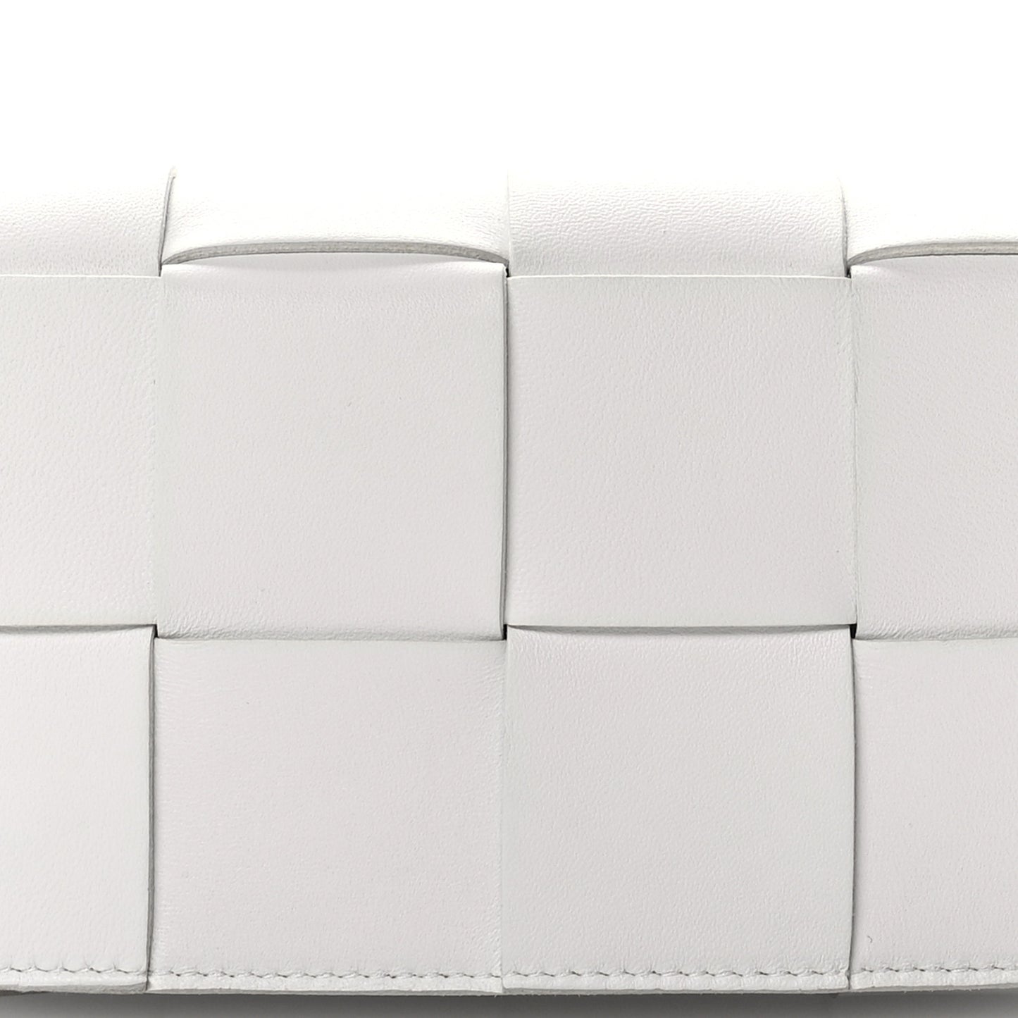 Nappa Maxi Intreccio The Belt Cassette Bag White