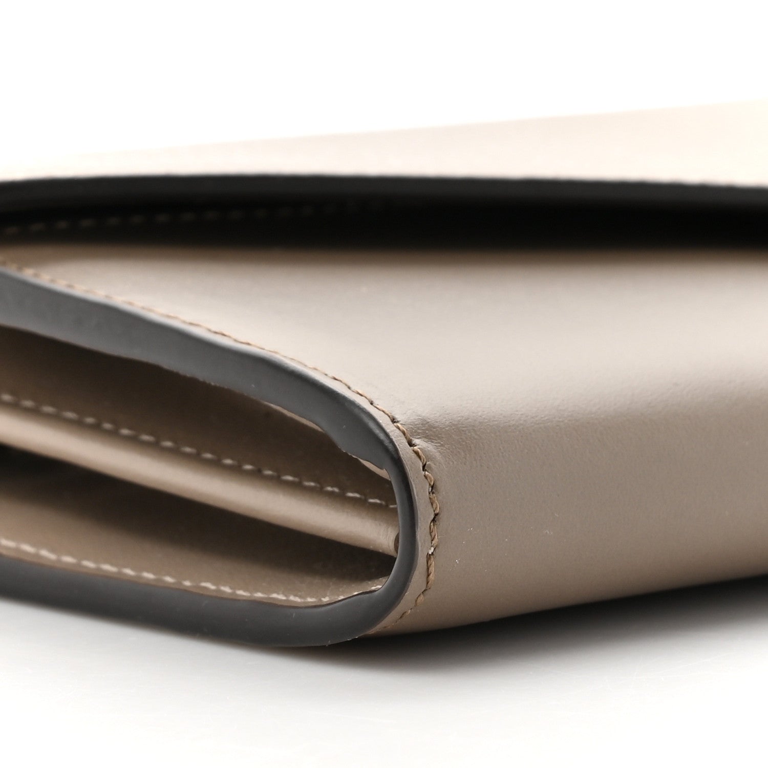 Fendi Vitello King Cruise FF Diamonds Continental Envelope Wallet On Chain Truffle Dove 10 of 10