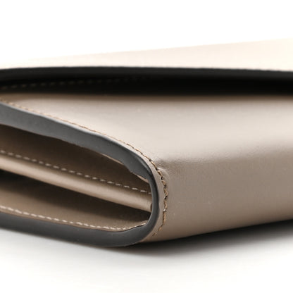 Fendi Vitello King Cruise FF Diamonds Continental Envelope Wallet On Chain Truffle Dove 10 of 10