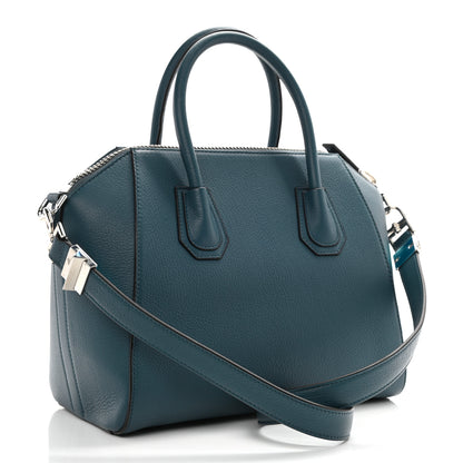 Givenchy Sugar Goatskin Small Antigona Oil Blue 3 of 10