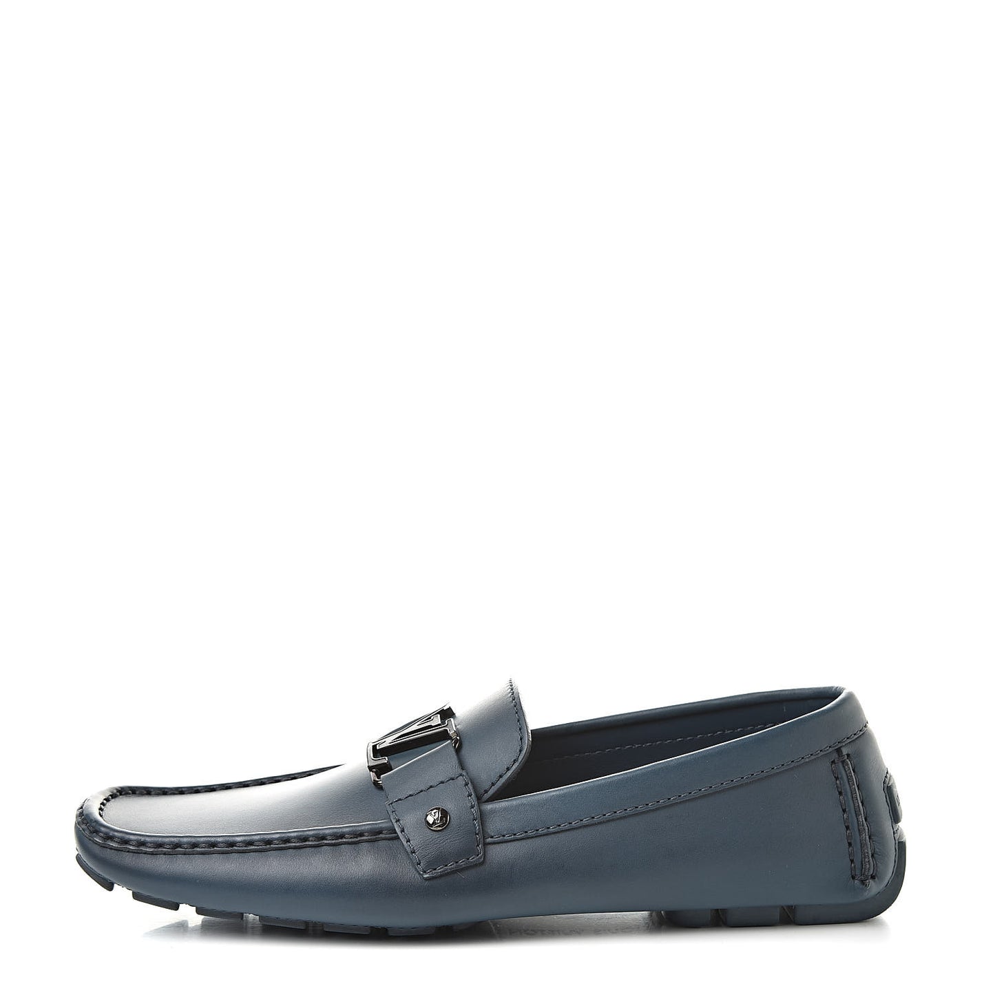Calfskin Monte Carlo Car Shoe Moccasin Loafers 10 Blue