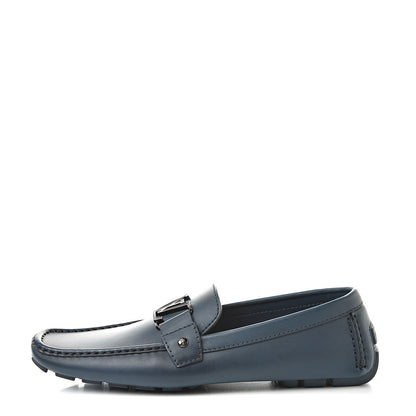 Louis Vuitton Calfskin Monte Carlo Car Shoe Moccasin Loafers 10 Blue 1 of 9