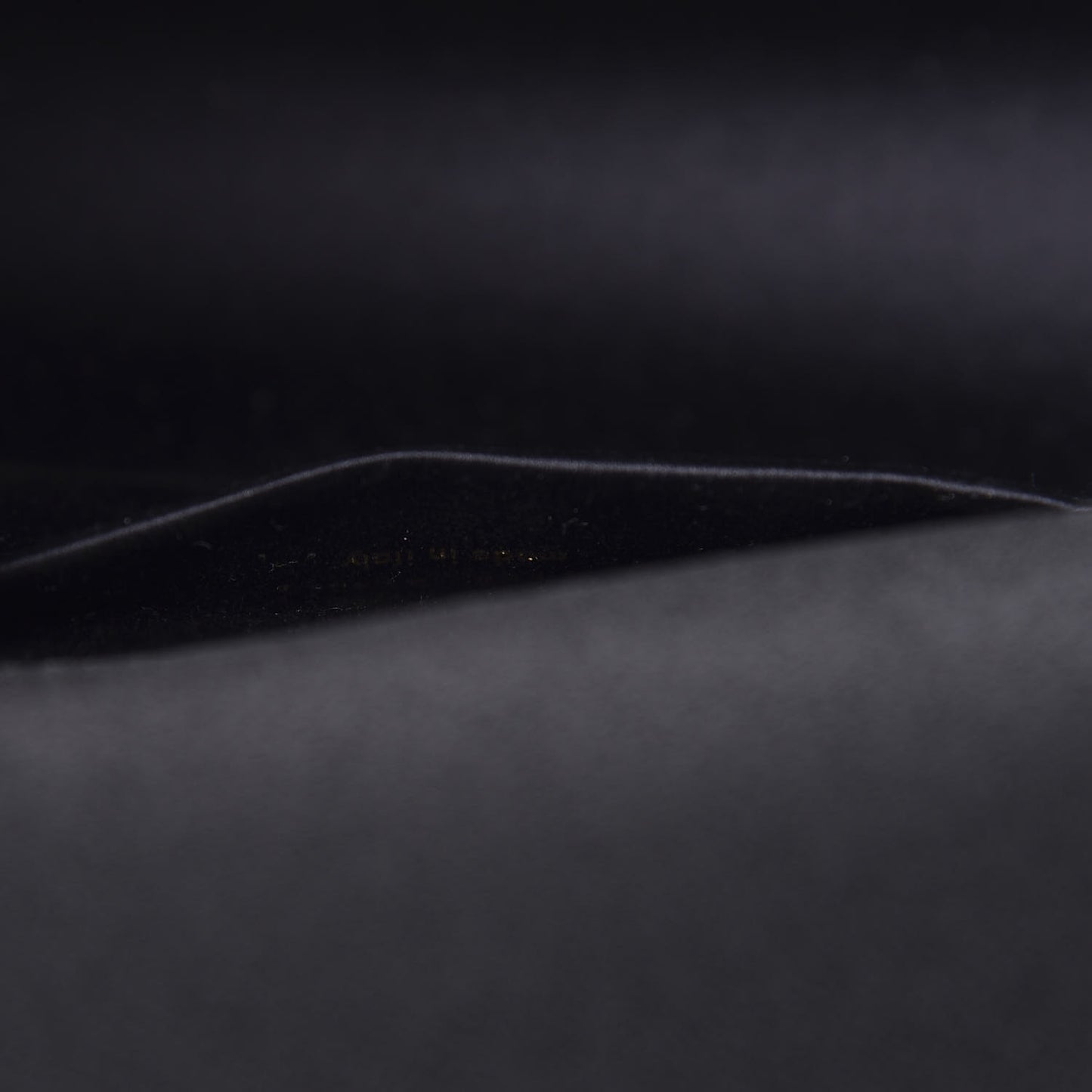 Satin Chain Shoulder Bag Black