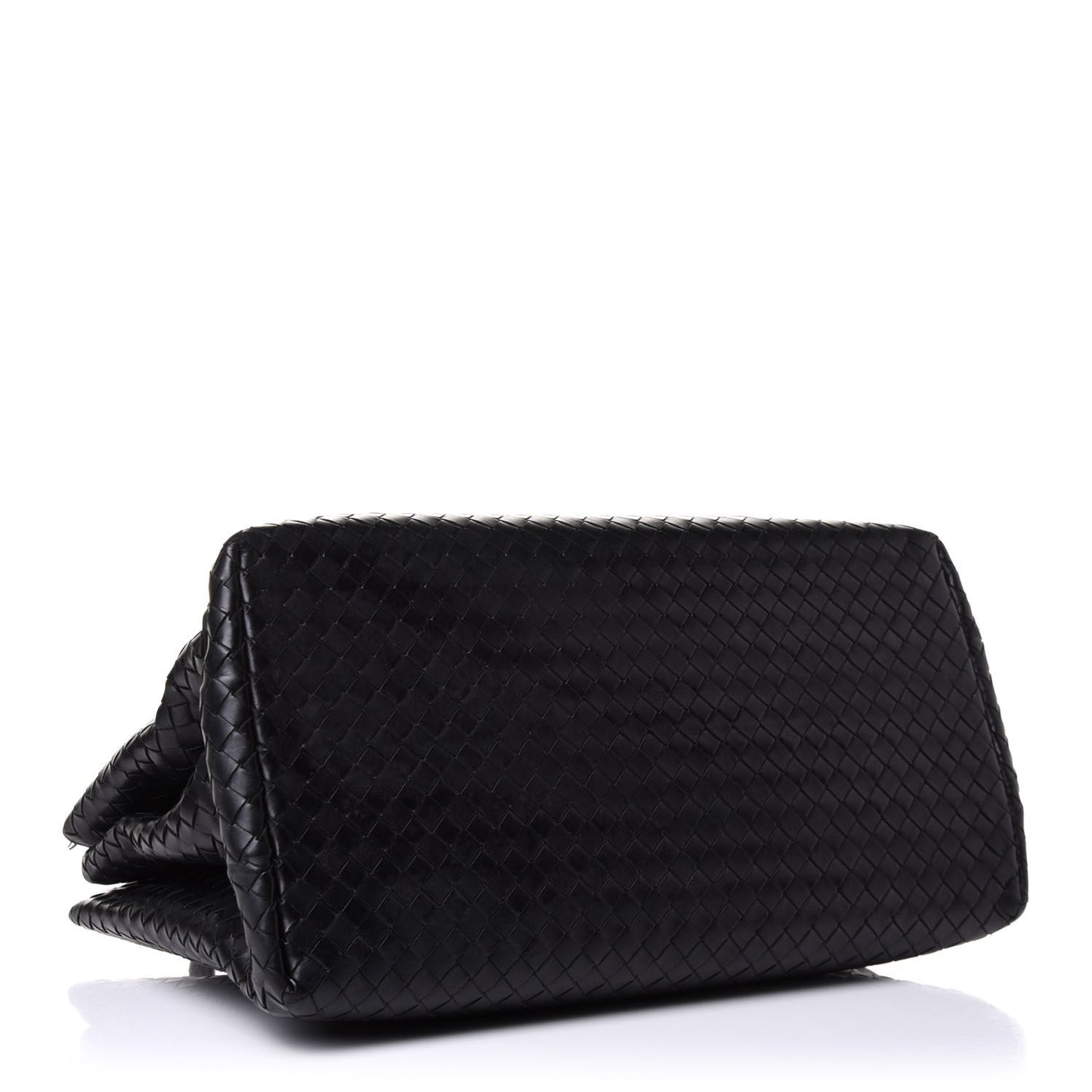 Nappa Intrecciato Medium Roma Tote Black