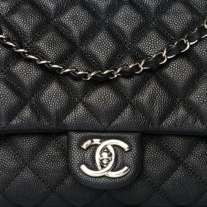 Chanel Caviar Quilted Jumbo Easy Flap Black 8 of 11