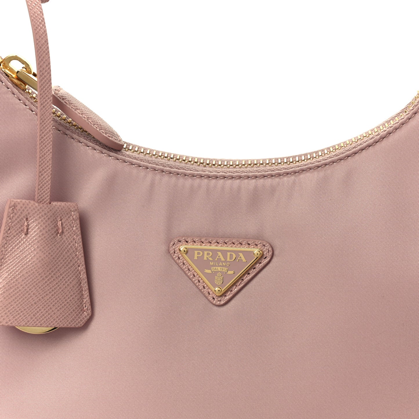 Re-Nylon Saffiano Mini Re-Edition 2005 Bag Alabastro