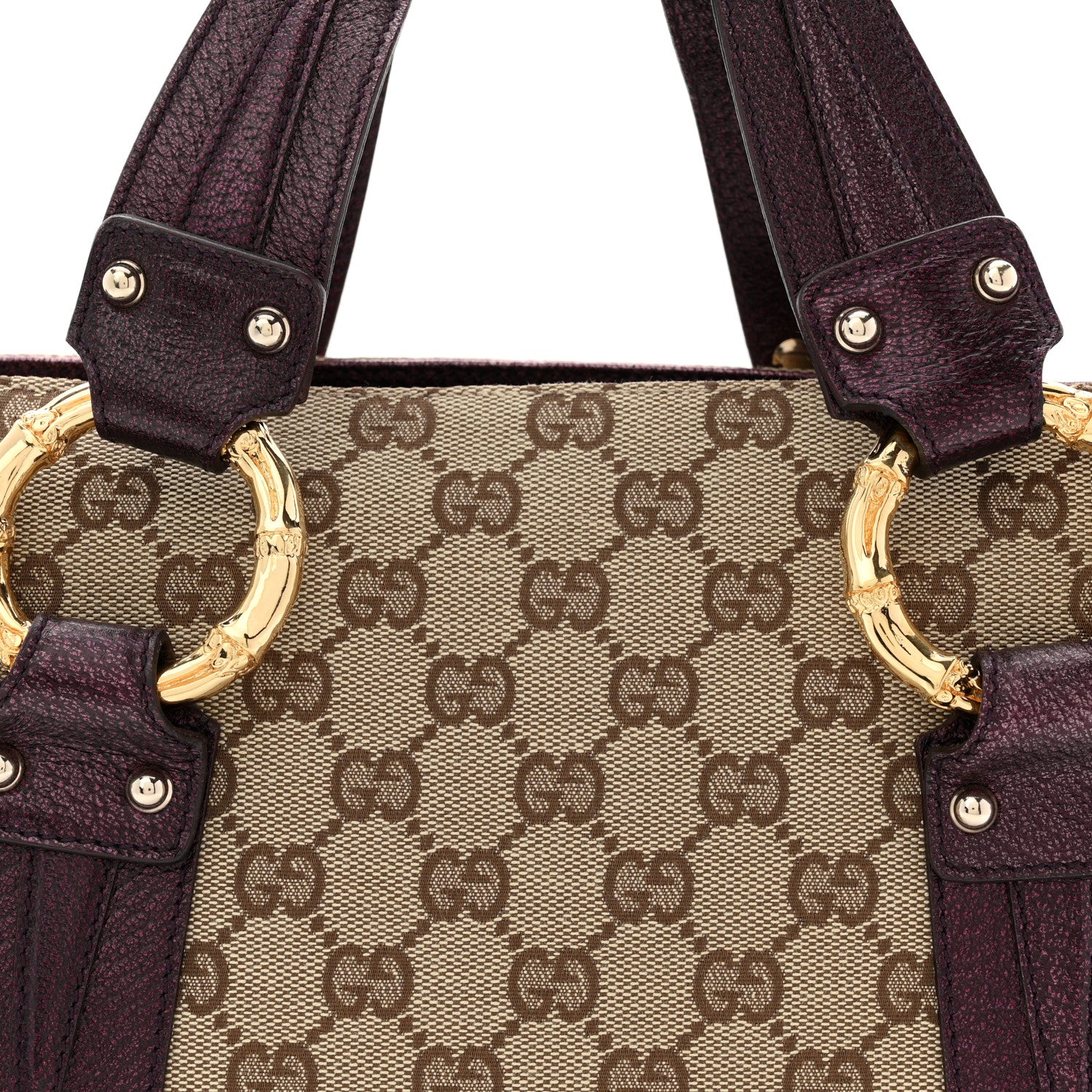Gucci Monogram Small Bamboo Tote 9 of 13