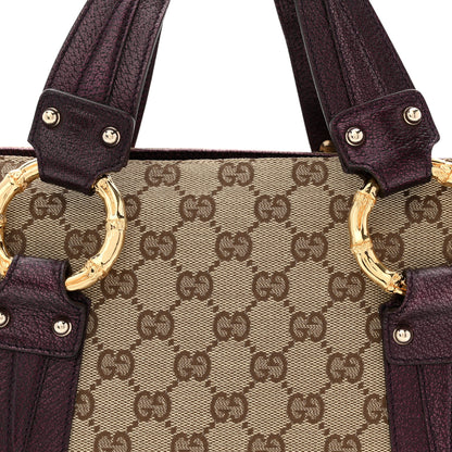 Gucci Monogram Small Bamboo Tote 9 of 13