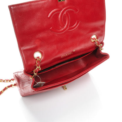 Chanel Lambskin Quilted Medium Single Flap Red 5 of 10