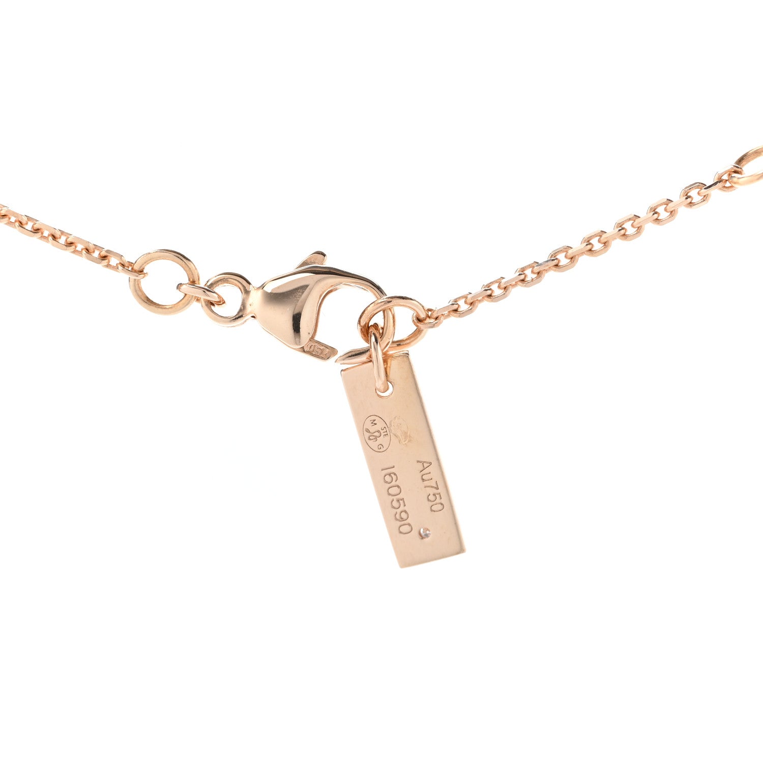 Messika 18K Rose Gold Diamond Fiery Necklace 5 of 6