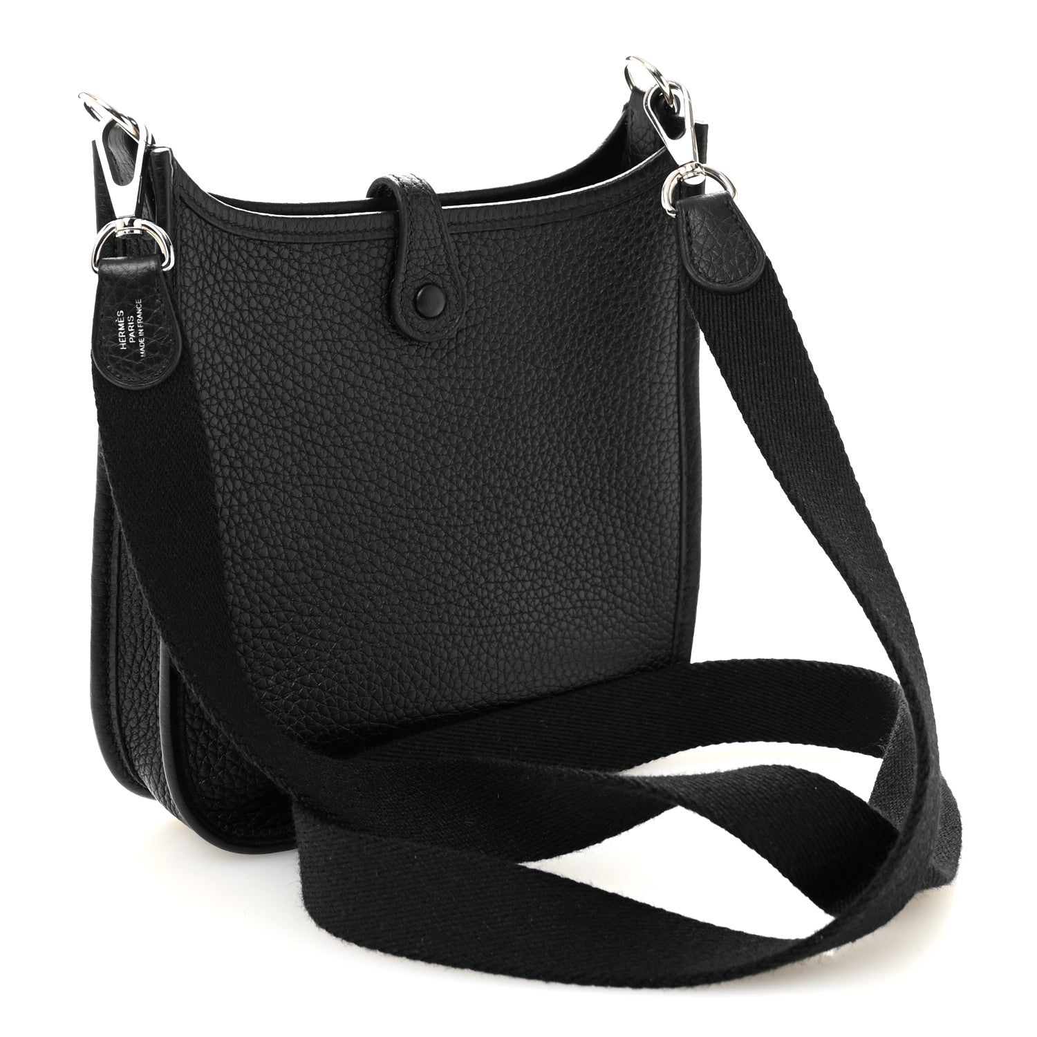 Hermes Taurillon Clemence Evelyne TPM Black 3 of 10