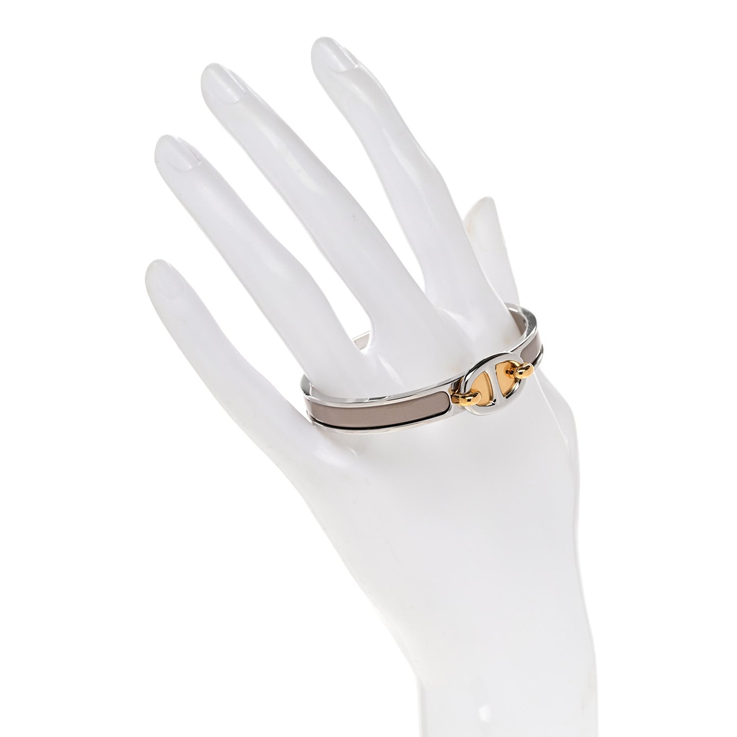 Enamel Mini Clic Chaine d'Ancre Bracelet PM Marron Glace