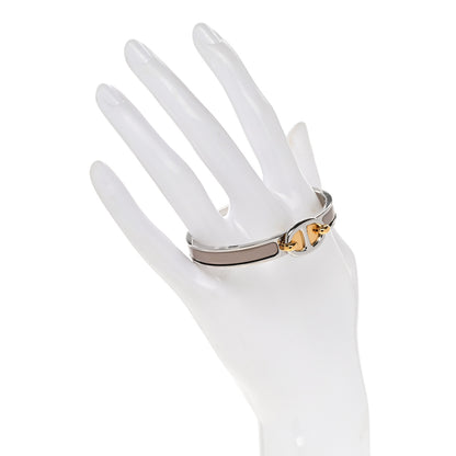 Hermes Enamel Mini Clic Chaine d'Ancre Bracelet PM Marron Glace 2 of 5