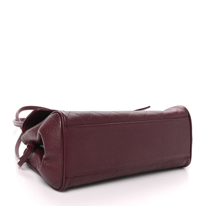 Chanel Grained Calfskin Stitched Urban Essentials Small Shopping Bag Burgundy 4 of 10