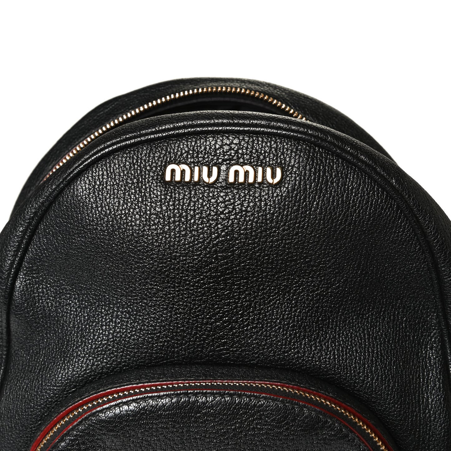 Goatskin Madras Backpack Black
