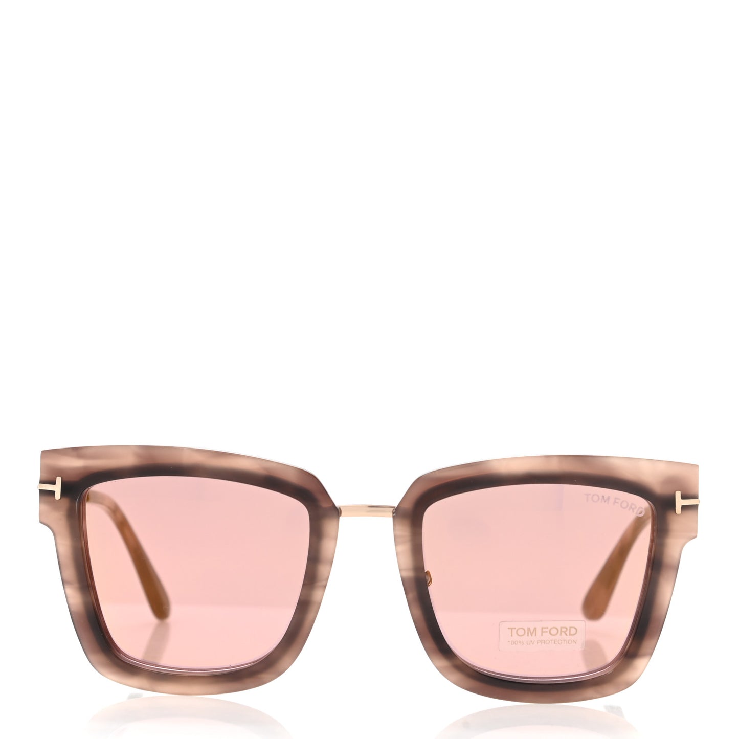 Acetate Lara Sunglasses TF573 Pink Melange Havana