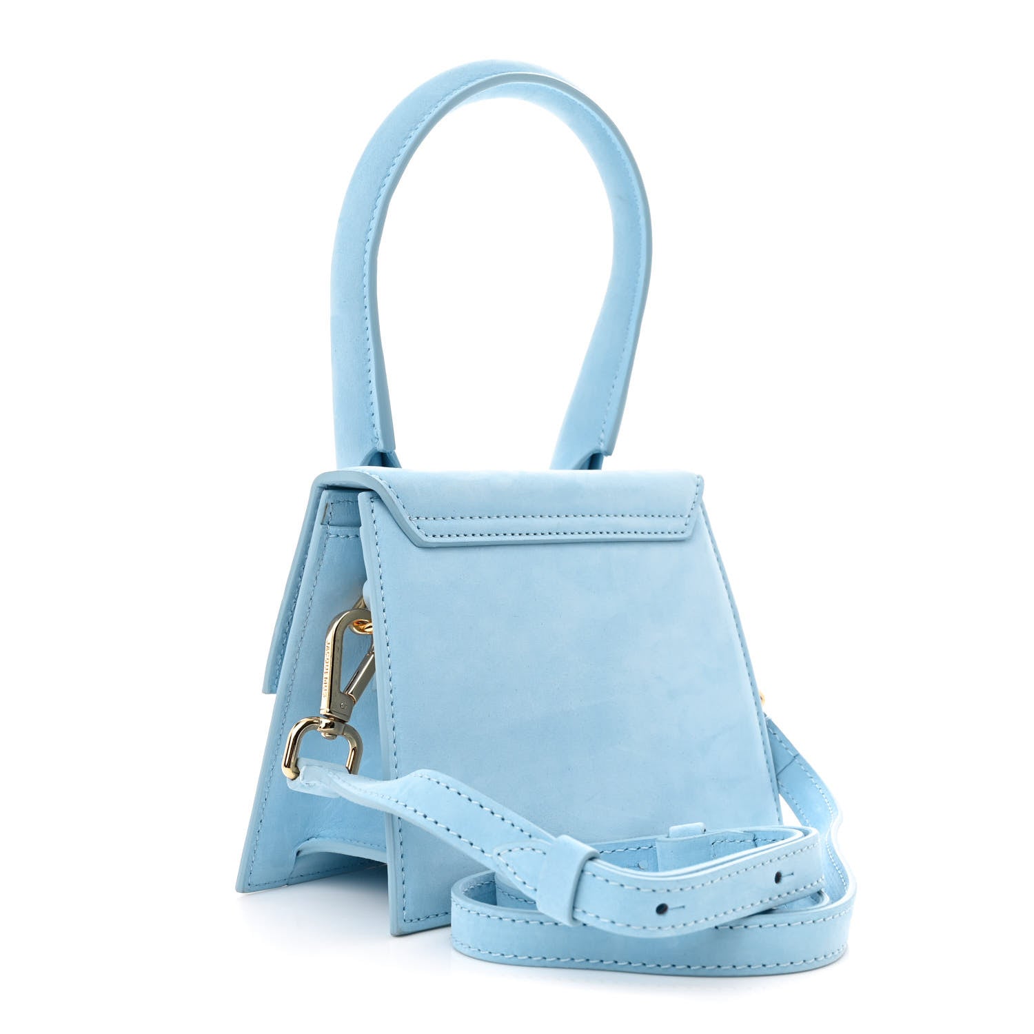Jacquemus Nubuck Le Chiquito Moyen Light Blue 3 of 14