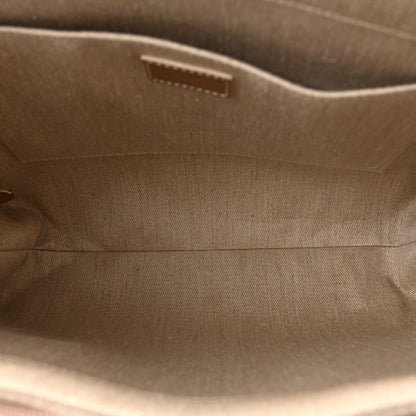 Chloe Linen Calfskin Medium Woody Ribbon Tote Blushy Beige 5 of 12