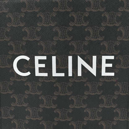 Celine Triomphe Canvas Calfskin Mini Vertical Cabas Tan 6 of 10