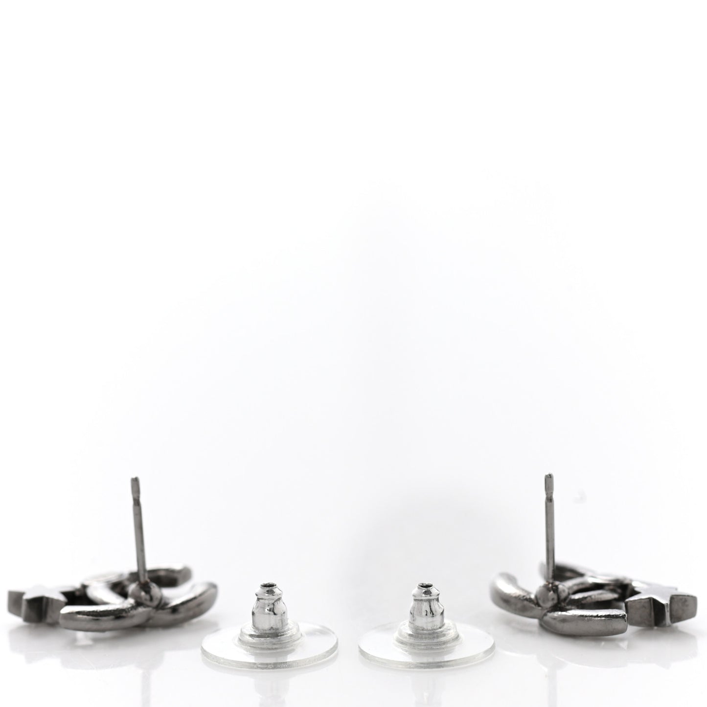 Crystal CC Starfall Earrings Silver