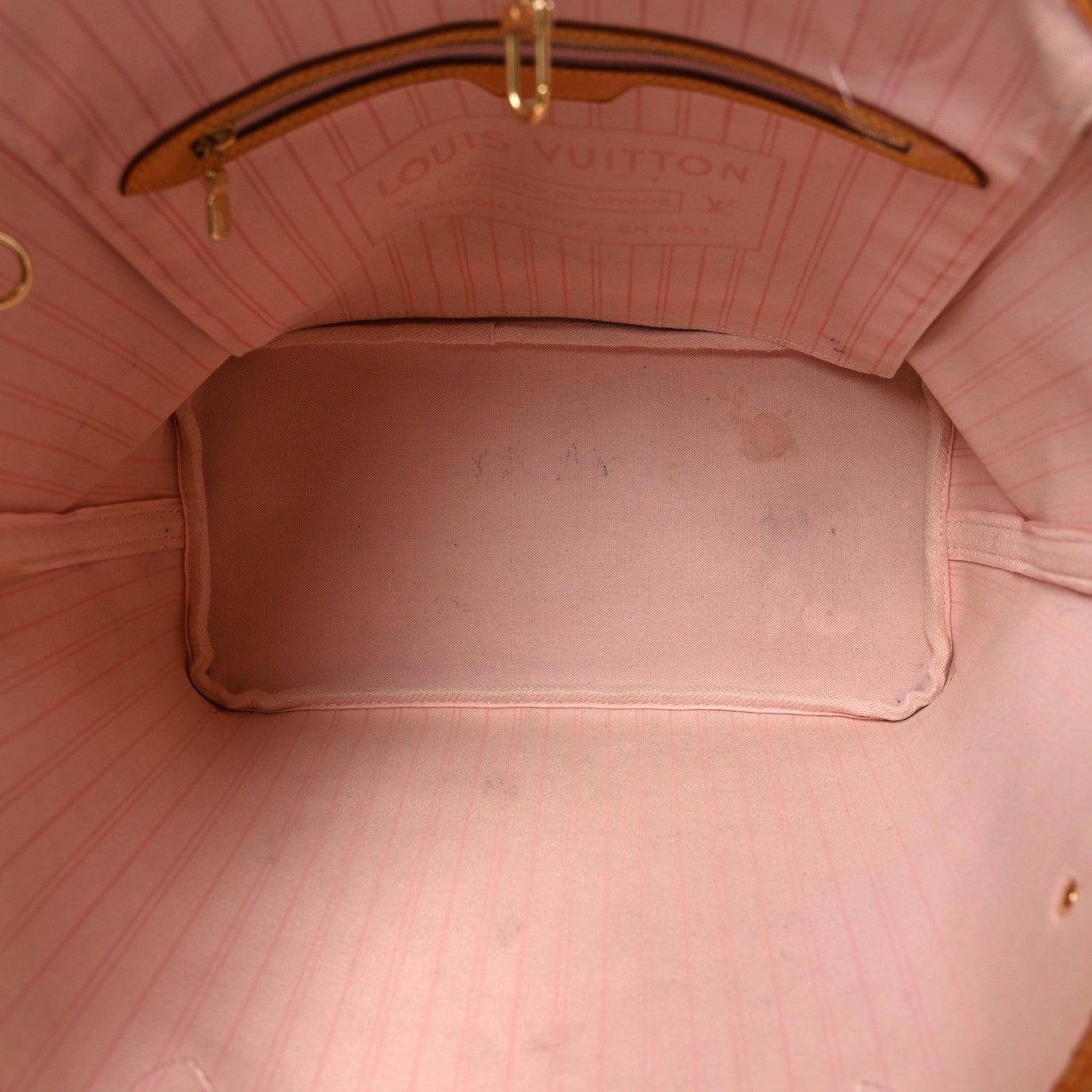 Louis Vuitton Damier Azur Neo Neverfull MM Rose Ballerine 5 of 10