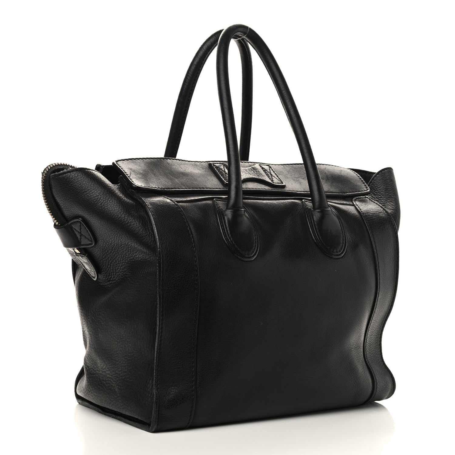 Celine Smooth Calfskin Medium Phantom Luggage Black 2 of 11