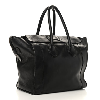 Celine Smooth Calfskin Medium Phantom Luggage Black 2 of 11