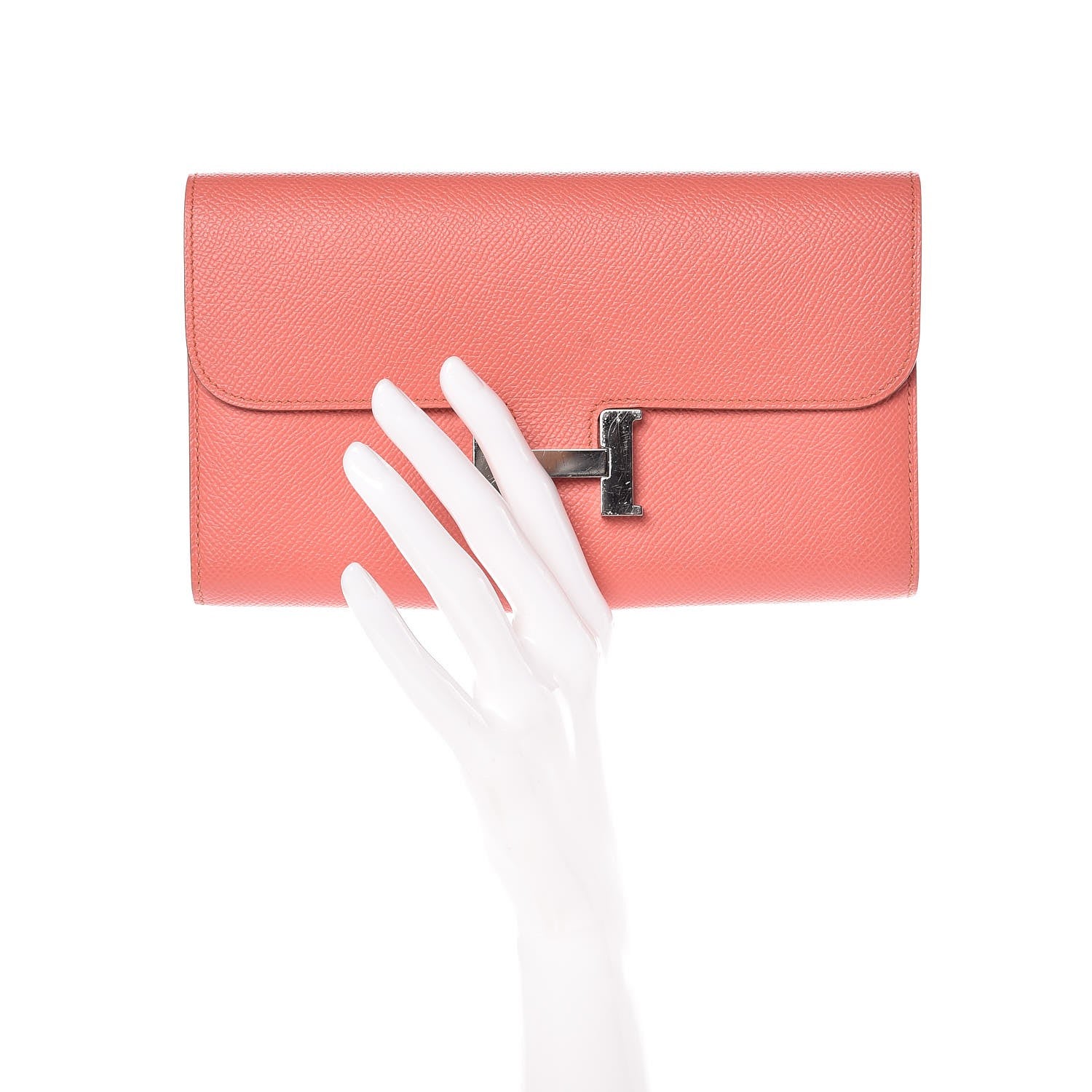 Hermes Epsom Constance Long Wallet Flamingo 2 of 8