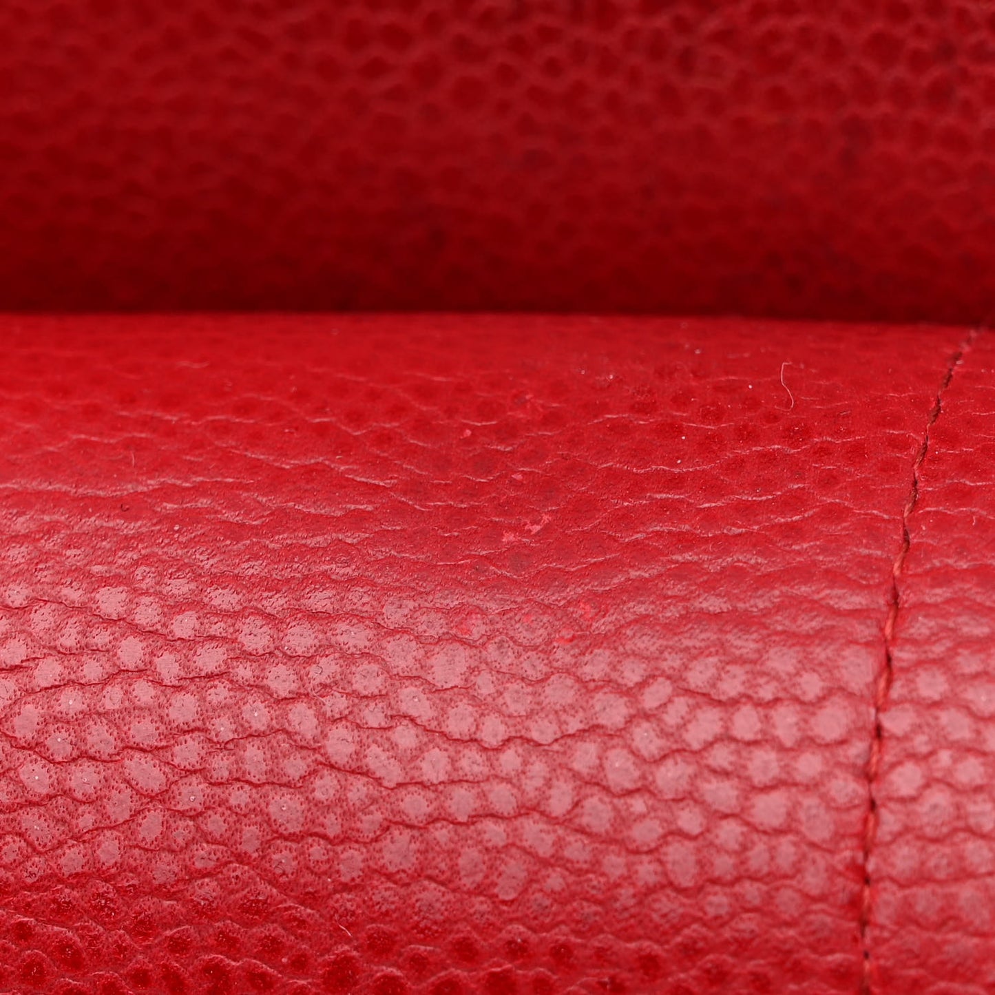 Caviar Quilted Jumbo Double Flap Red