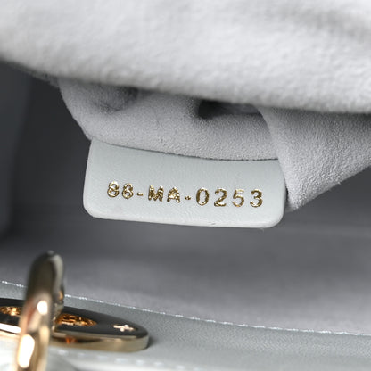 Christian Dior Lambskin Cannage Mini Lady Dior Light Blue 6 of 9