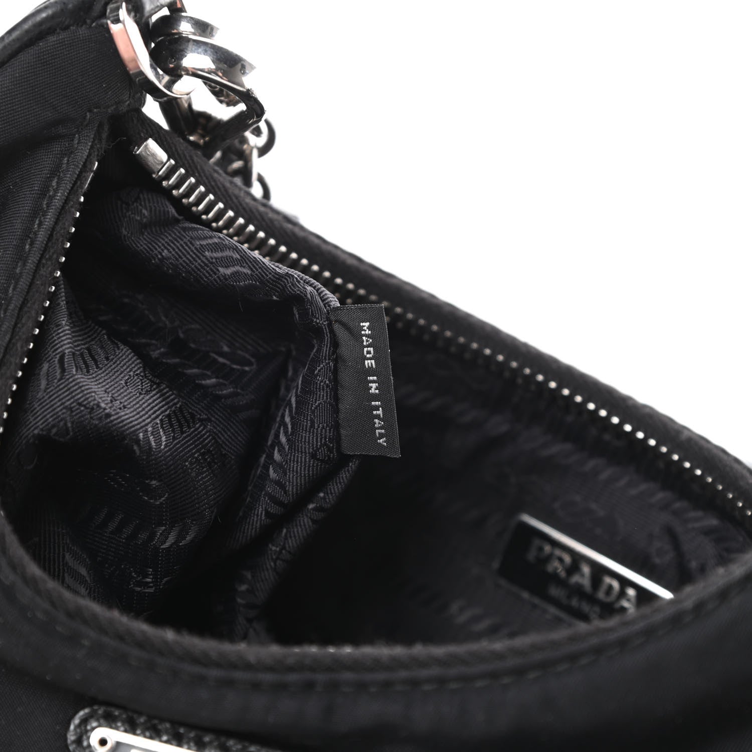 Prada Nylon Re-Edition 2005 Shoulder Bag Black 7 of 13