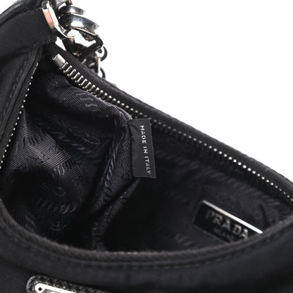 Prada Nylon Re-Edition 2005 Shoulder Bag Black 7 of 13