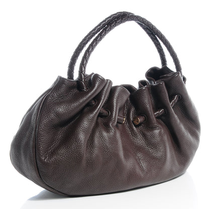 Bottega Veneta Cervo Leather Braided Hobo Ebano 3 of 10